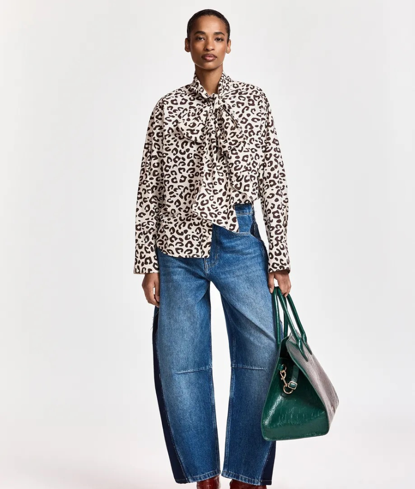 Essential Antwerp Khaleesi Pussy Bow Tie Shirt