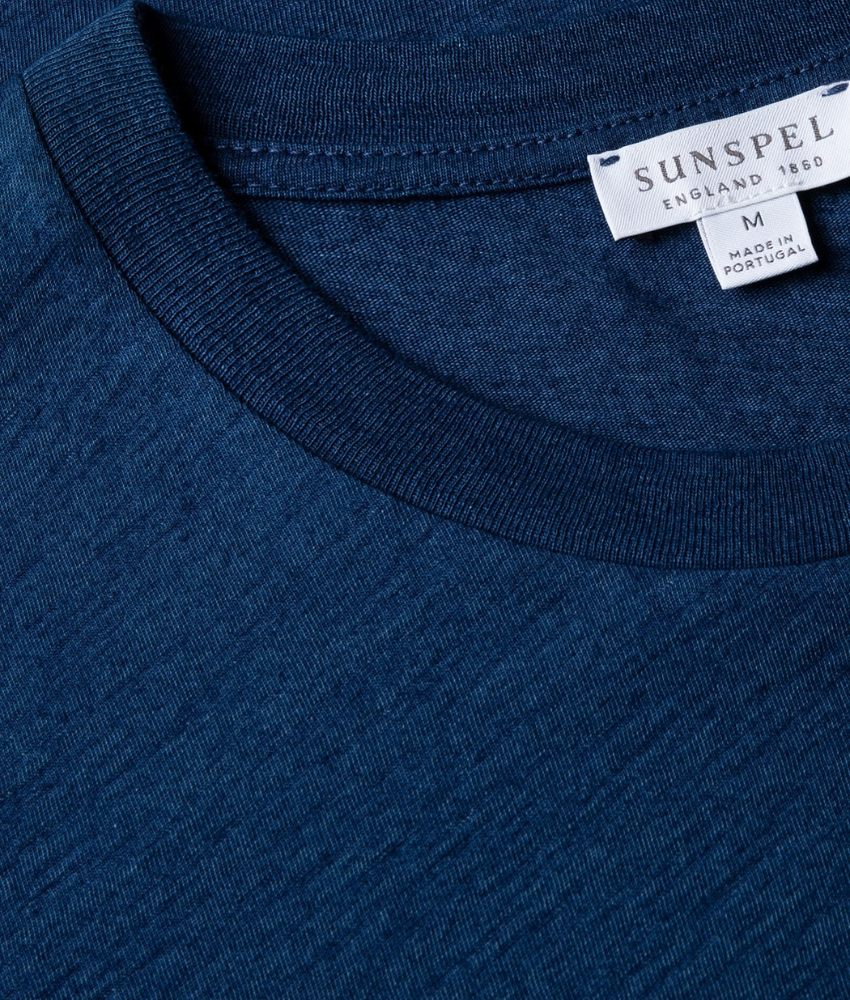 Sunspel SS Riviera Indigo T-Shirt