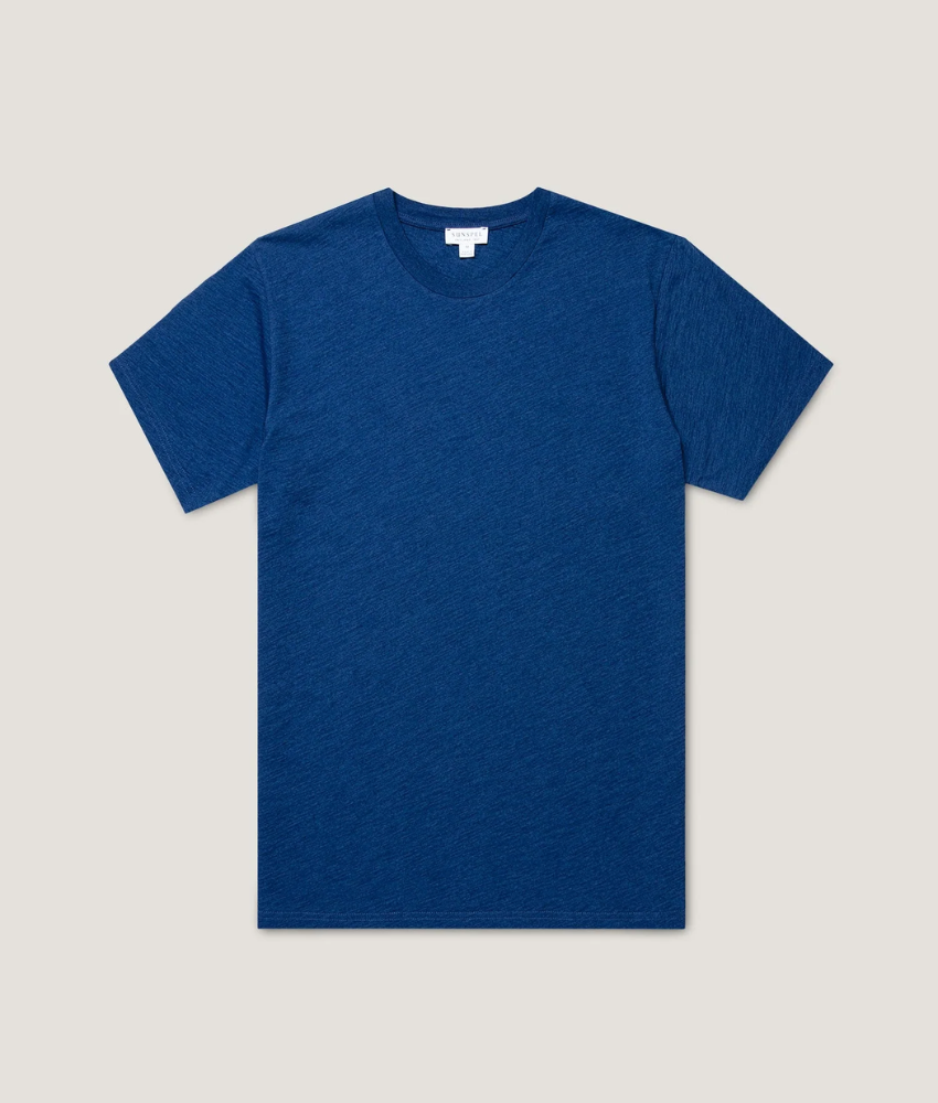 Sunspel SS Riviera Indigo T-Shirt