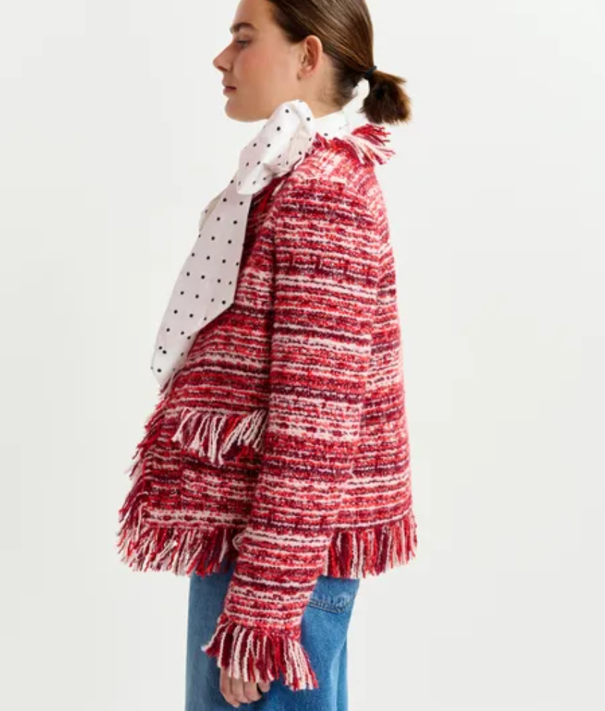 Essentiel Antwerp Iskra Fringed Jacket