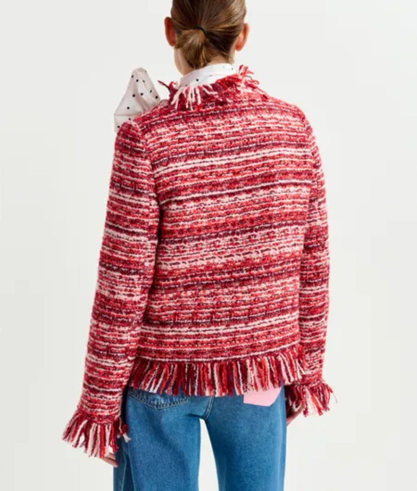 Essentiel Antwerp Iskra Fringed Jacket
