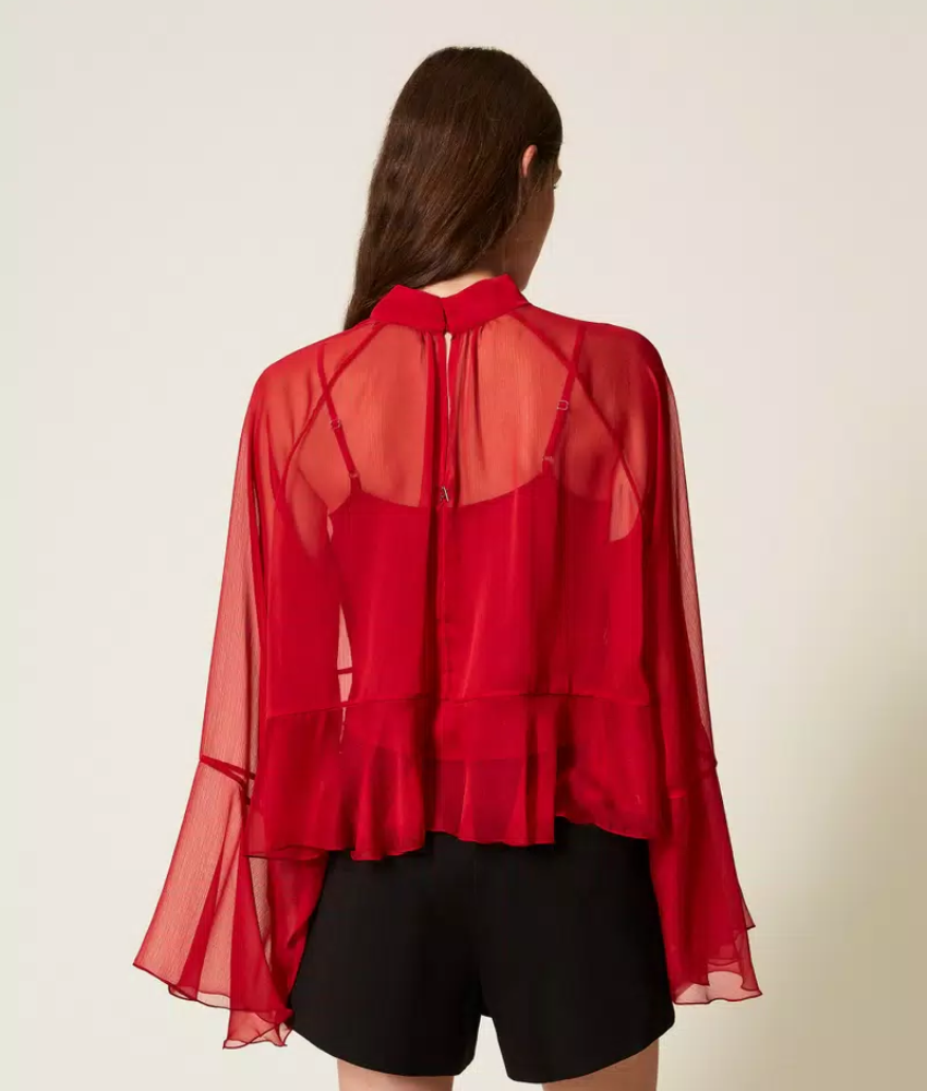 Twinset Woven Frill Blouse