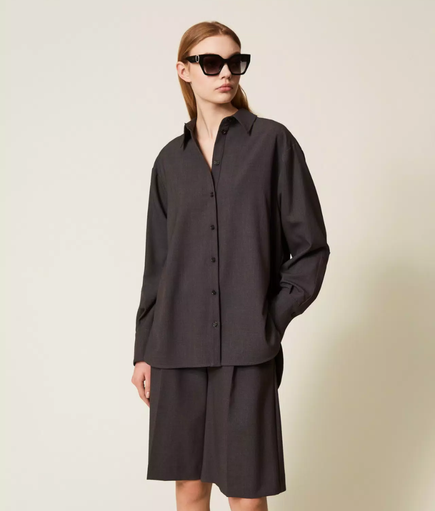 Twinset Oversized Woven Shirt
