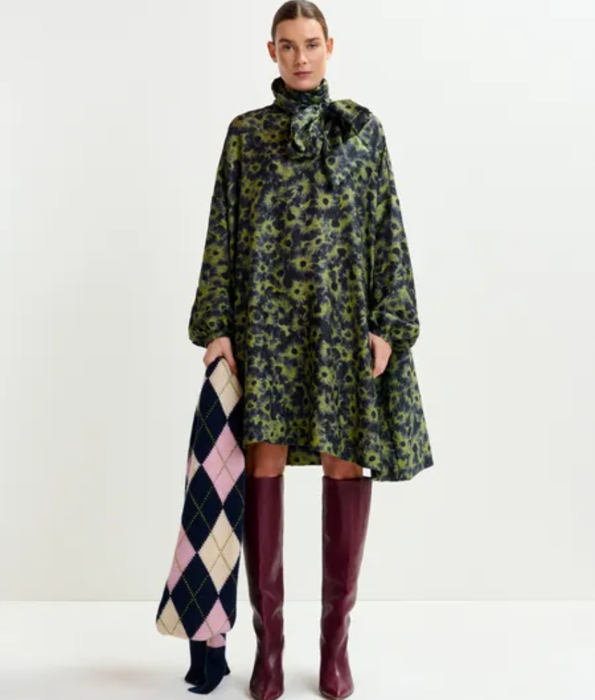 Essentiel Antwerp Ioanna Neck Tie Minidress