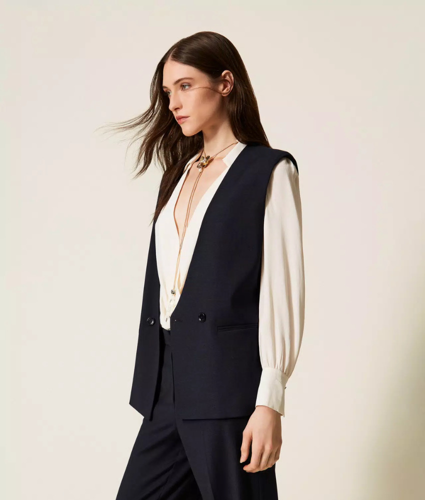 Twinset Wool Blend Waistcoat