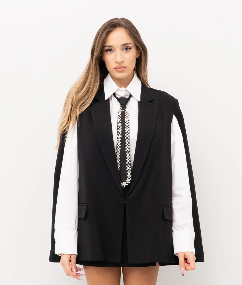 Twinset Crepe Cape Jacket