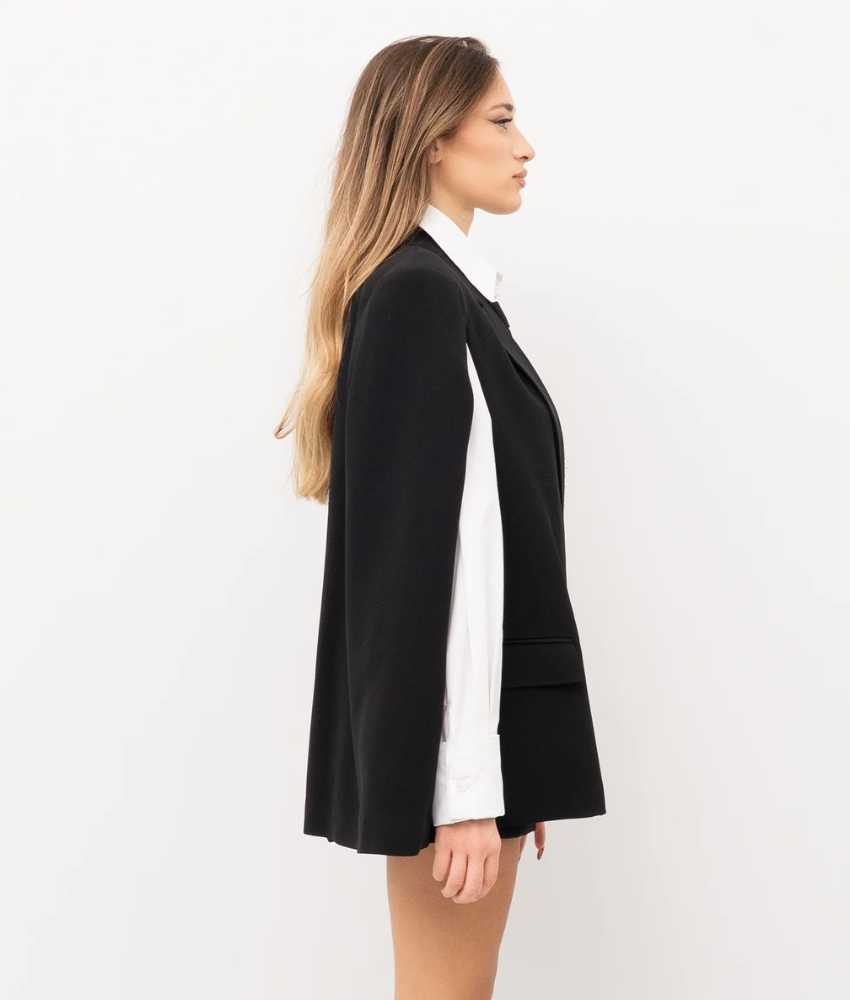 Twinset Crepe Cape Jacket