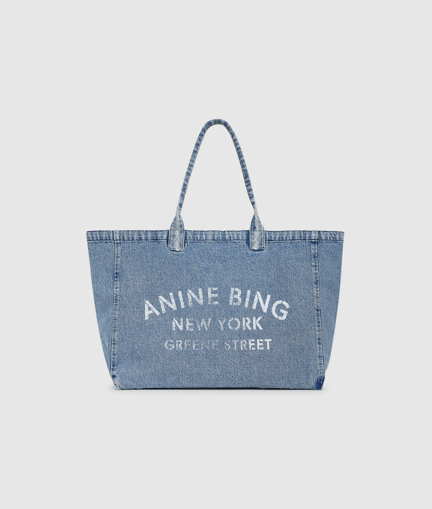 Anine Bing Leo Denim Tote