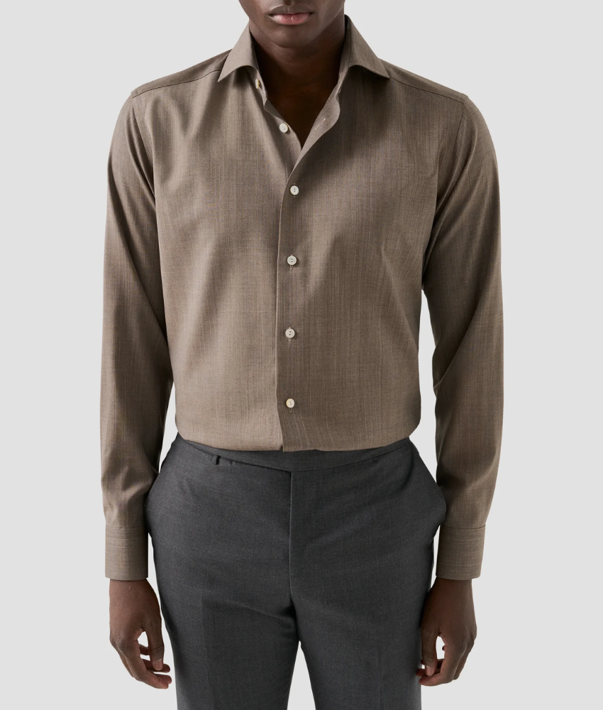 Eton Solid Merino Shirt