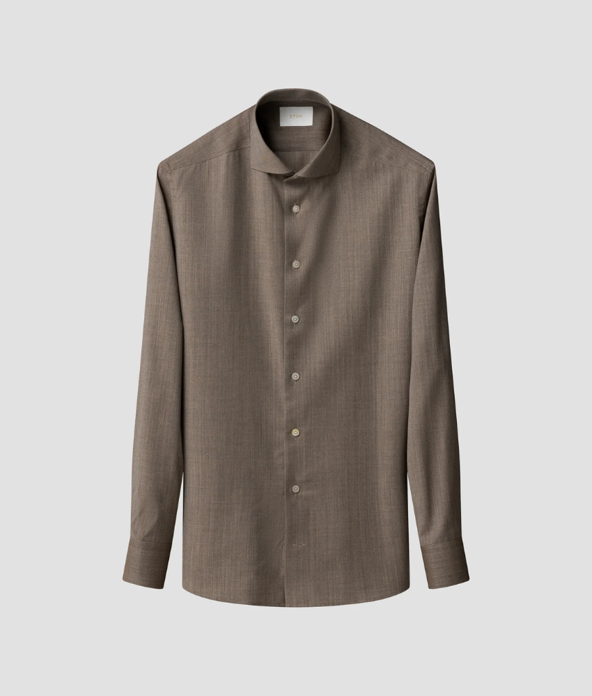Eton Solid Merino Shirt