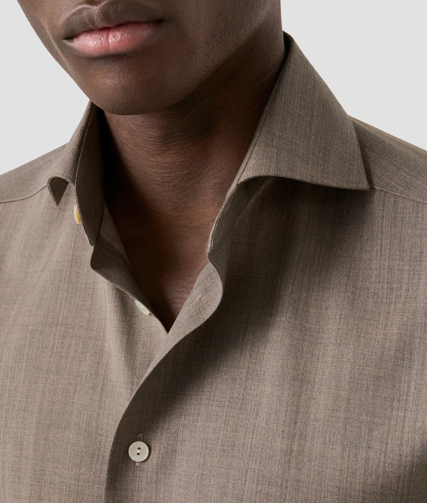 Eton Solid Merino Shirt