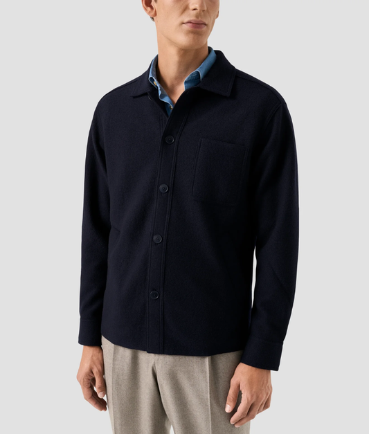 Eton Boiled Wool Over Shirt
