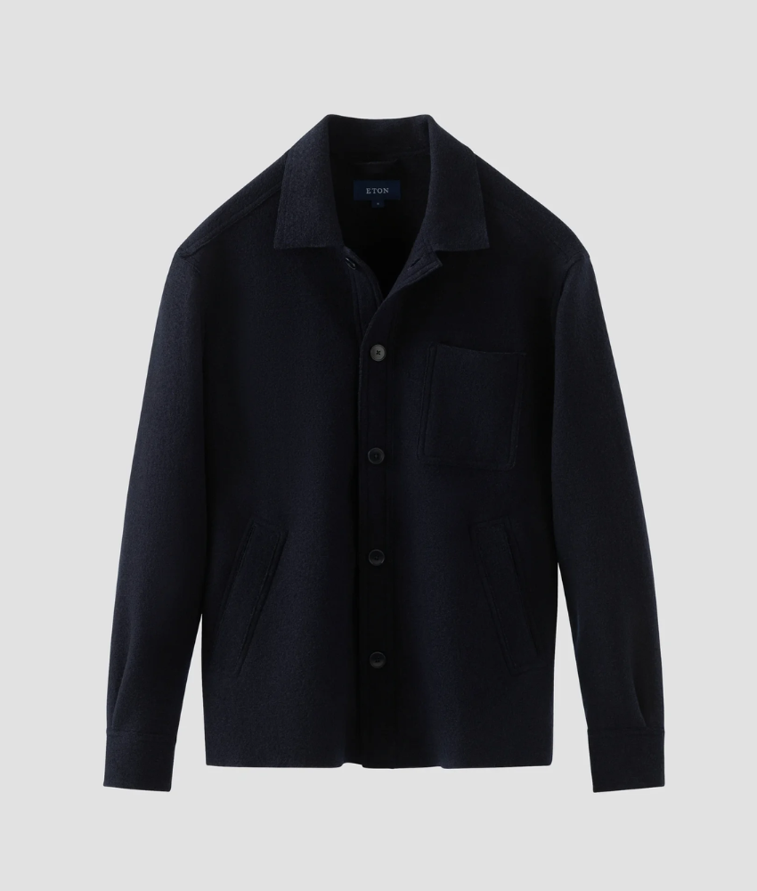 Eton Boiled Wool Over Shirt