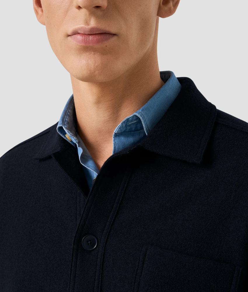 Eton Boiled Wool Over Shirt