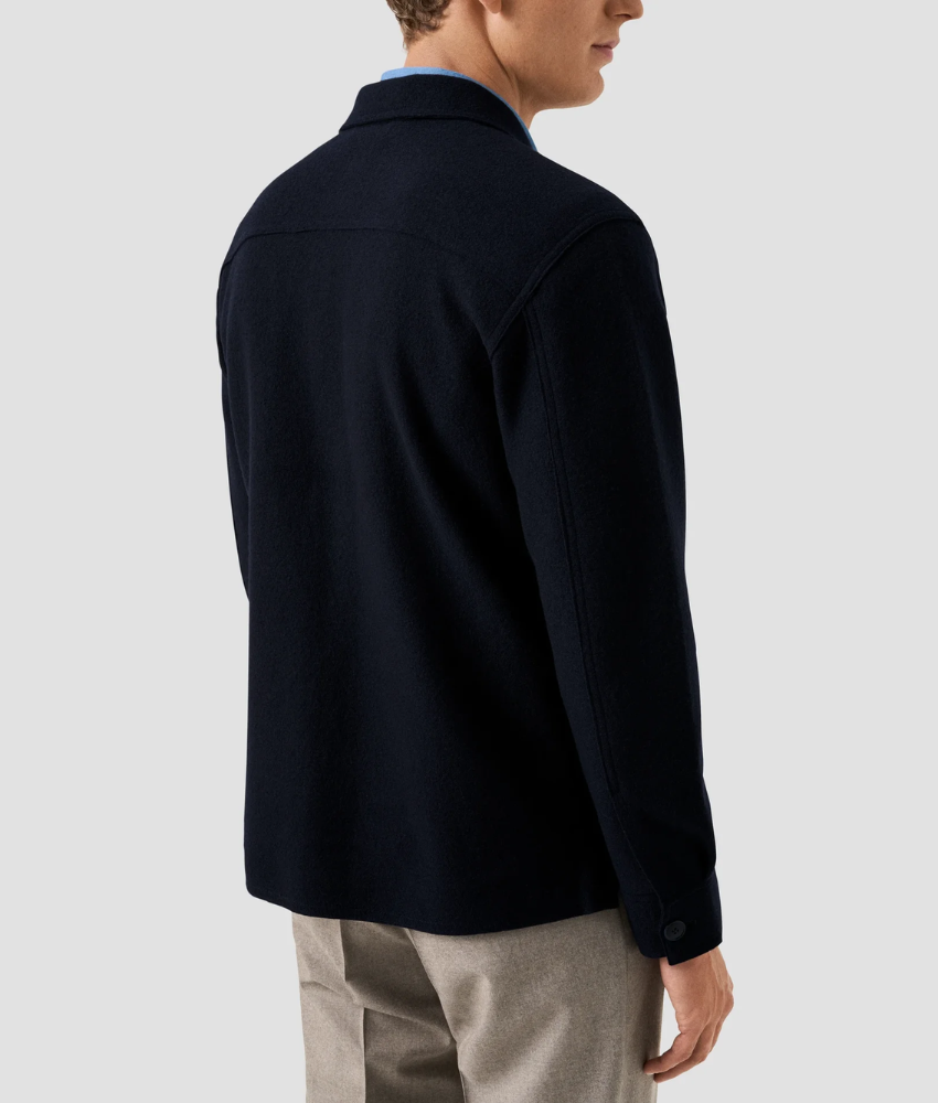 Eton Boiled Wool Over Shirt