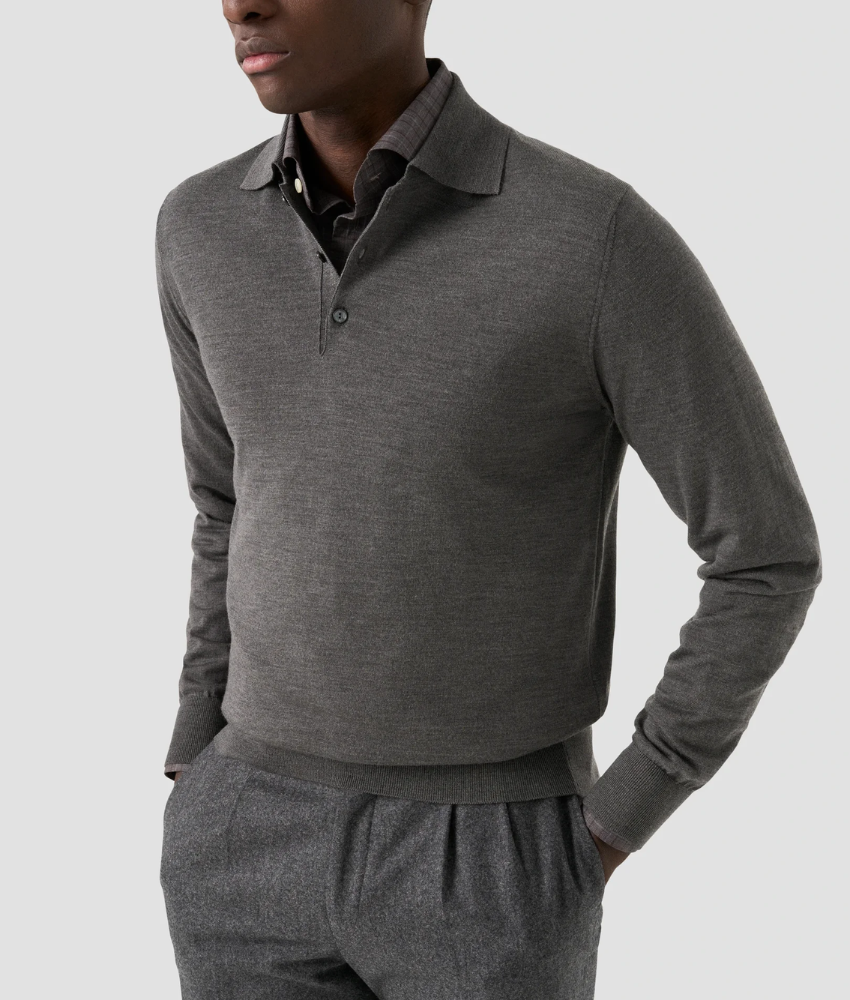 Eton Fine Knit Merino Polo