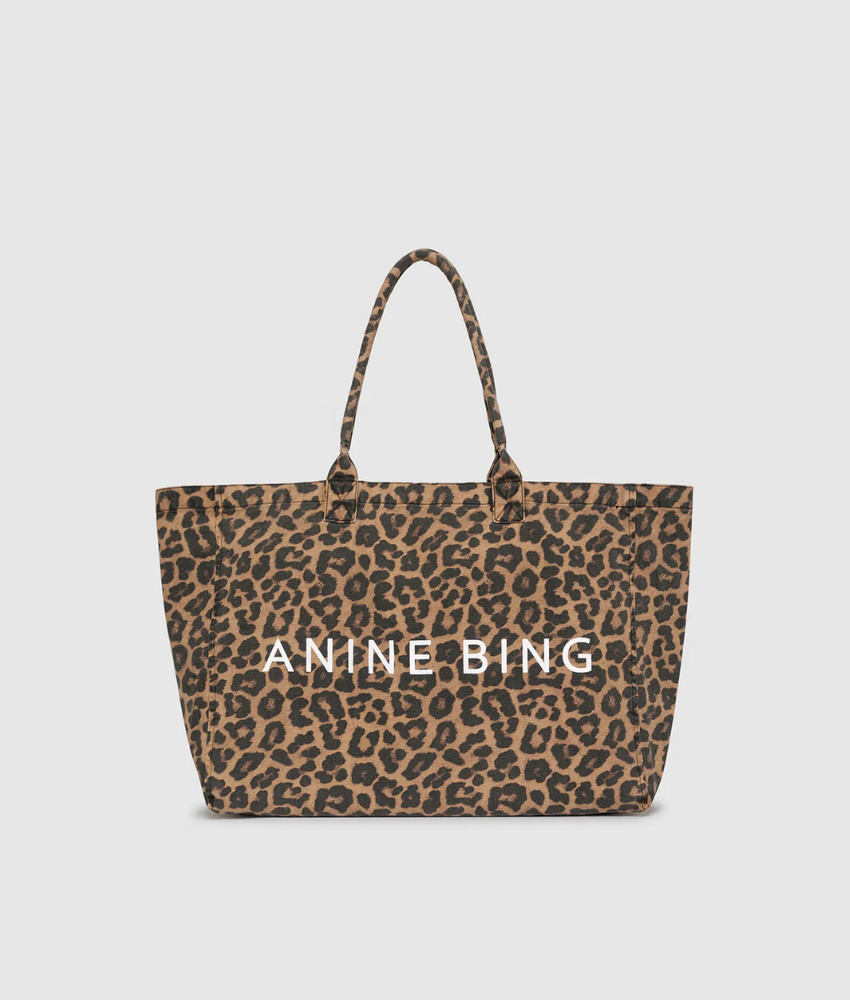 Anine Bing Leo Canvas Tote