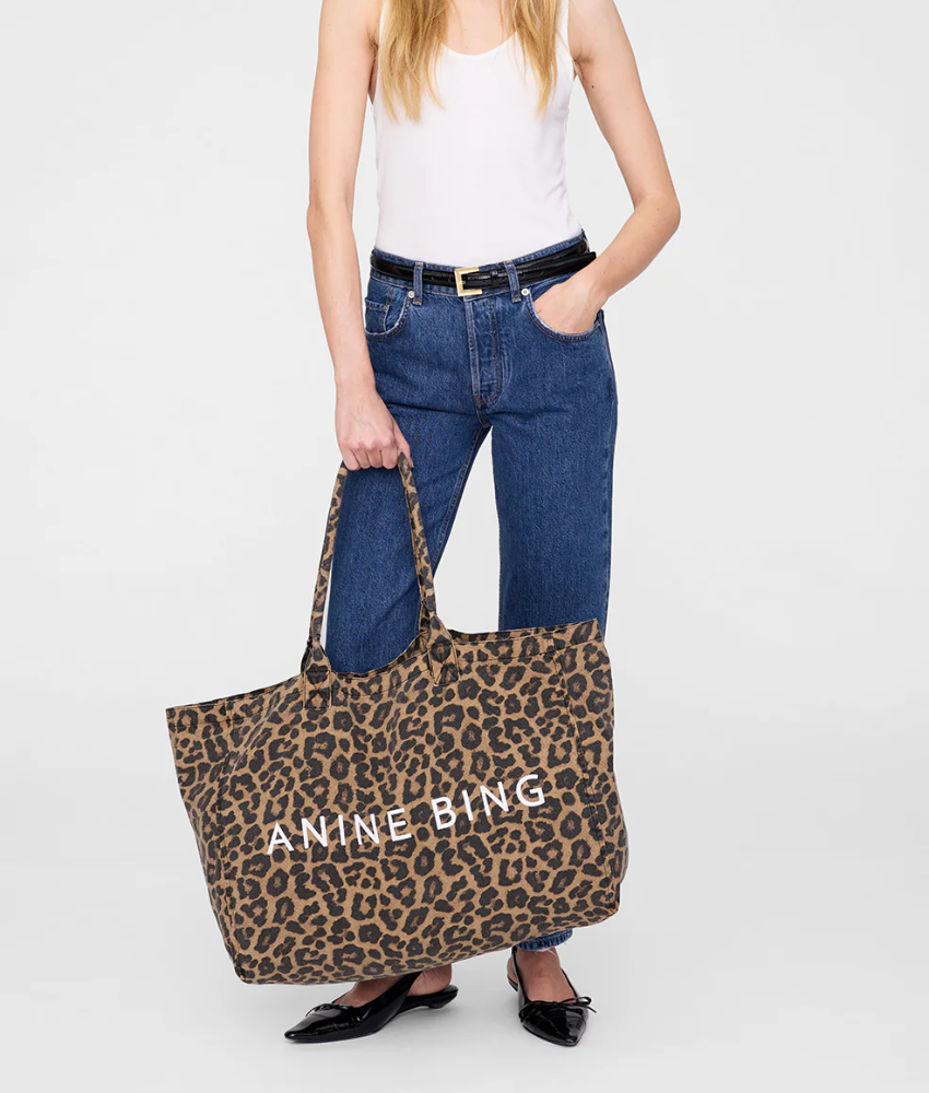 Anine Bing Leo Canvas Tote