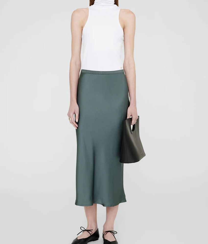 Anine Bing Bar Silk Skirt