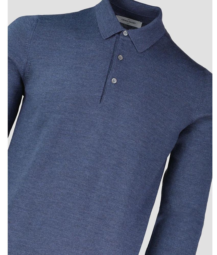 Gran Sasso L/S 3 Button Polo