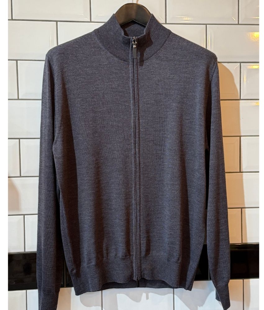 Canali Full Zip Knit