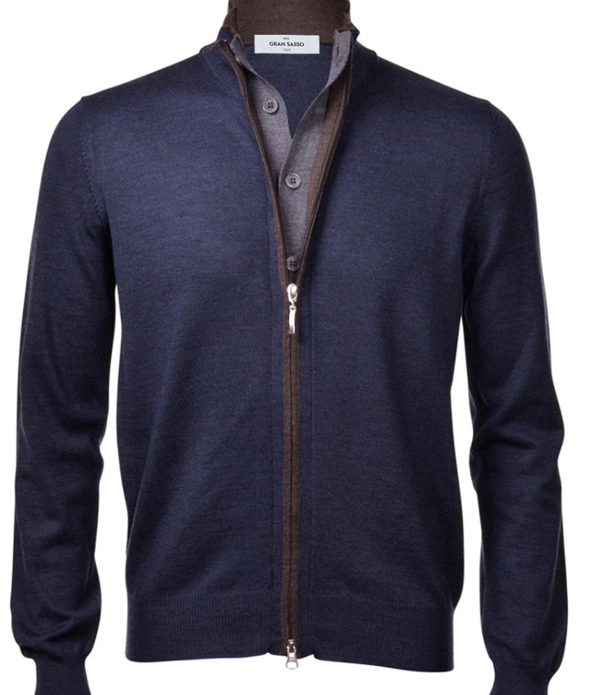 Gran Sasso Full Zip with Buttons