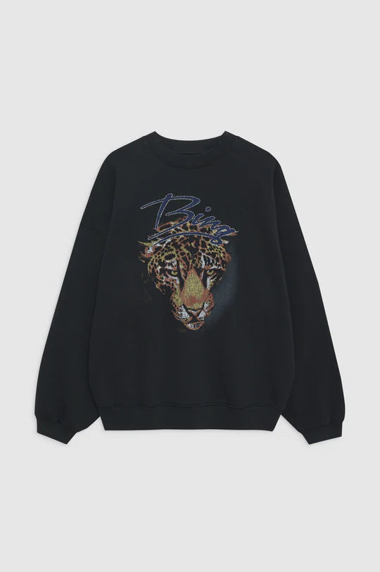 Anine Bing Harvey Leopard Sweatshirt