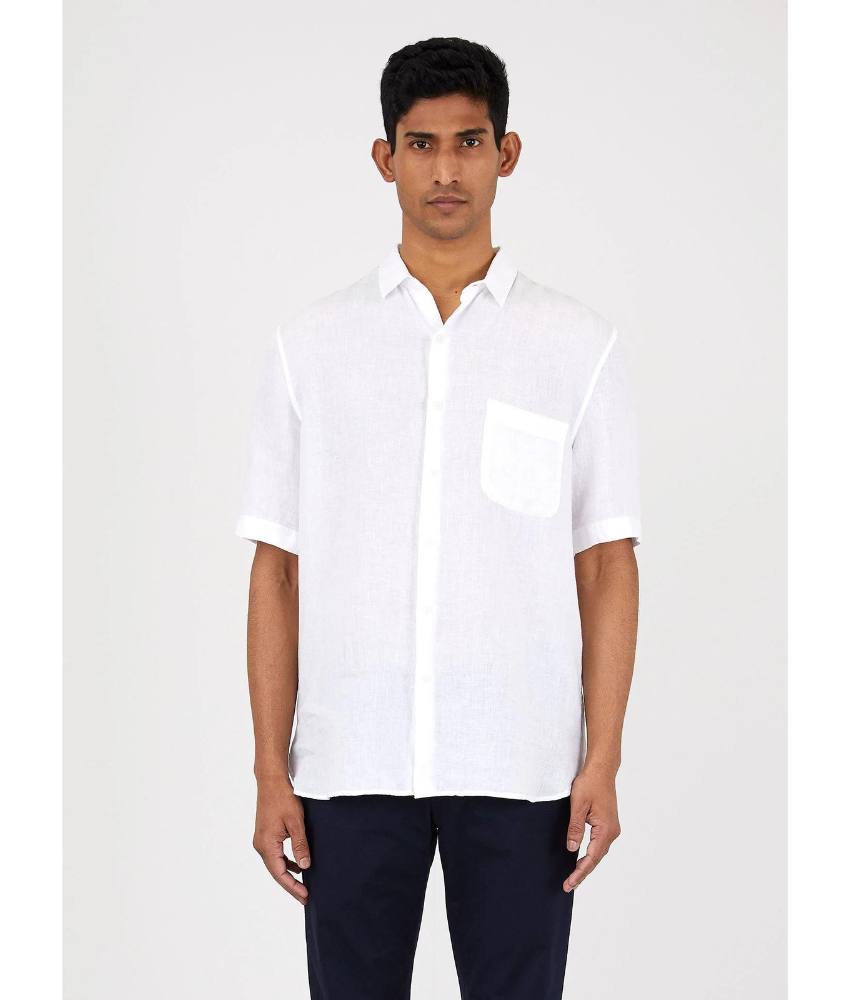 Sunspel Linen Shirt - White