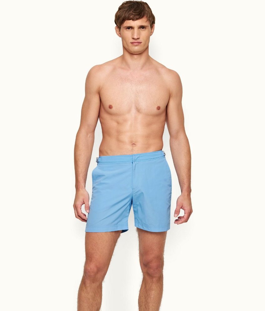 Orlebar top brown flamingo