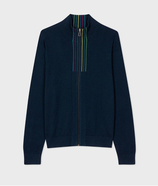 PS Stripe Zip Cardigan