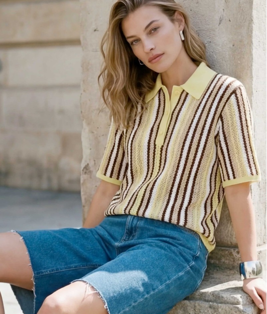 MINUS Katie Knitted Stripe Top