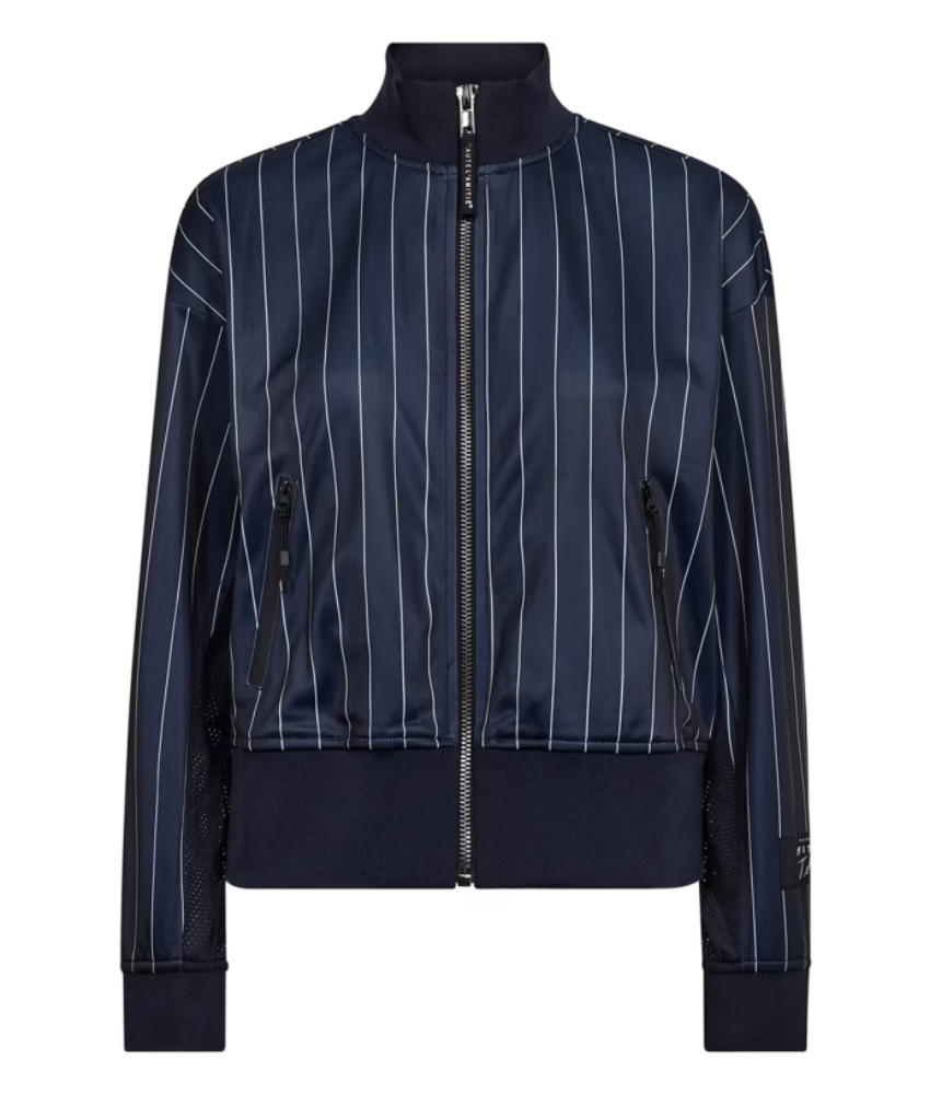 Haute L'Amitie Pin Stripe Sweat Jacket