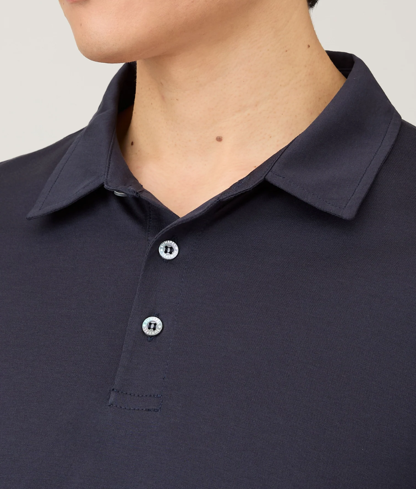 Sunspel Long Sleeve Polo Shirt