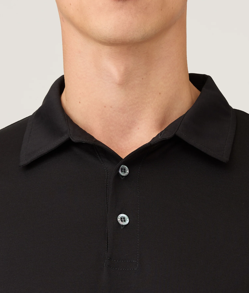Sunspel Long Sleeve Jersey Polo