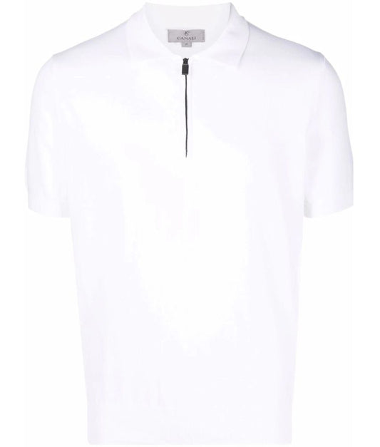 Canali S/S Zip Polo